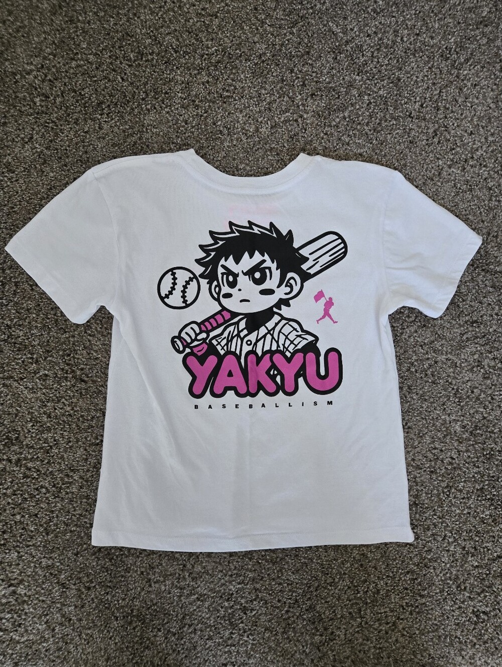 Baseballism Yakyu Anime Graphic T-Shirt Size Youth Medium